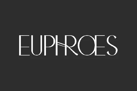 Euphroes Demo font