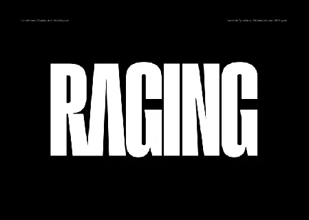 Raging Family font