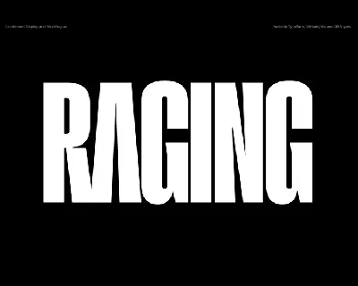 Raging Family font