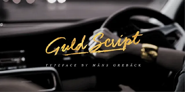 Guld Script Free font