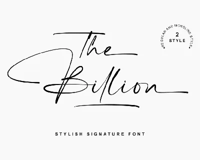 The Billion font