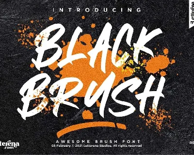 Black Brush font