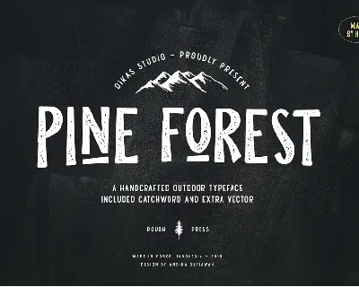 Pine Forest font