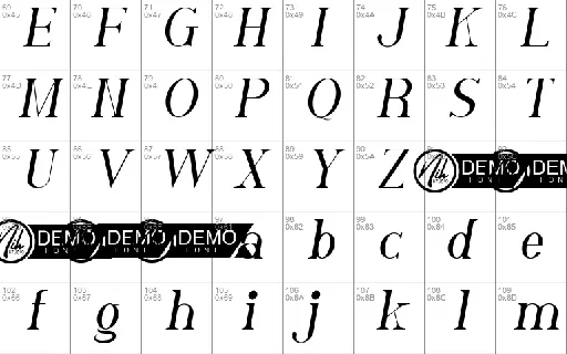 Clavier Demo font