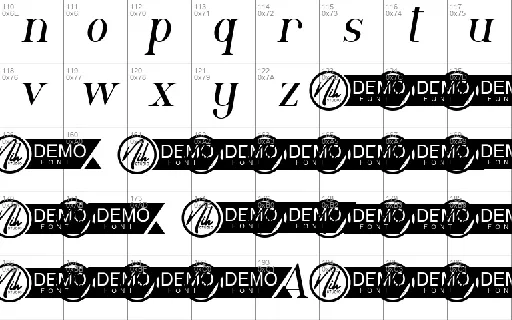 Clavier Demo font