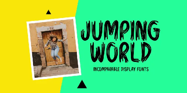 Jumping World font