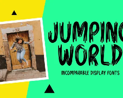 Jumping World font
