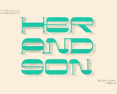 Her And Son font