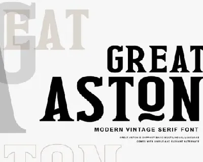 Great Aston font