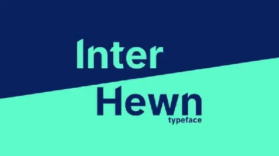 Inter Hewn Sans Serif font