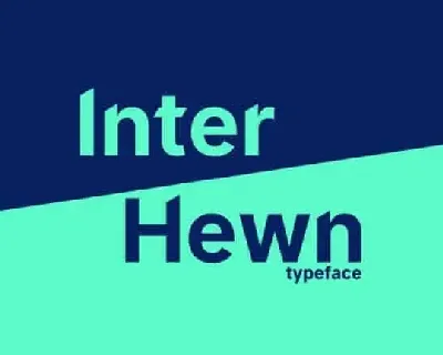 Inter Hewn Sans Serif font
