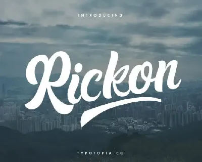 Rickon Script font