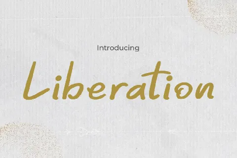 Liberation font