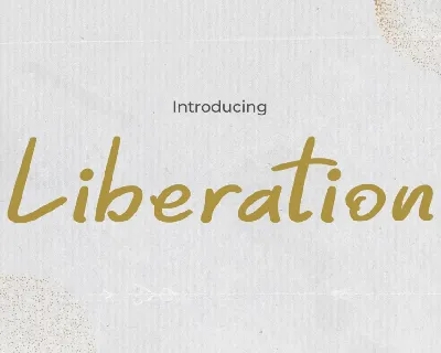 Liberation font