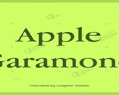 Apple Garamond Family font