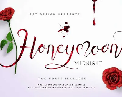 Honey Moon Midnight Free font