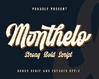 Monthelo Vintage font