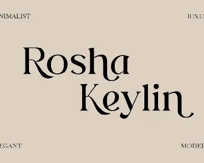 Rosha Keylin font