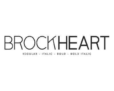 Brockheart Demo font