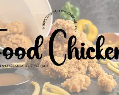 Food Chicken Script font