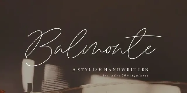 Balmonte font