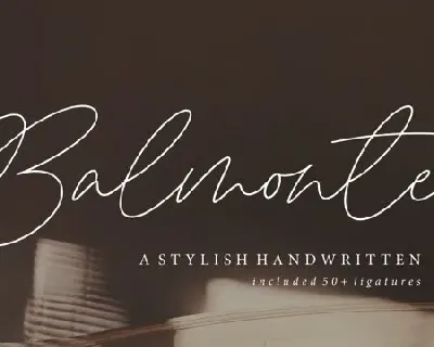 Balmonte font