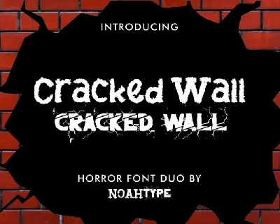 Cracked Wall font