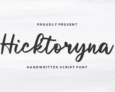 Hicktoryna font