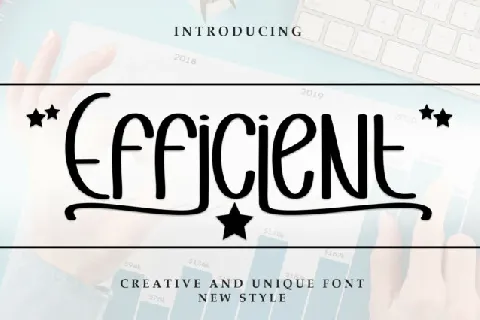 Efficient Display font
