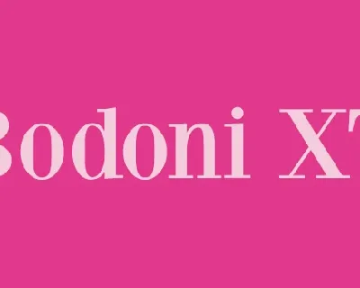 Bodoni XT font