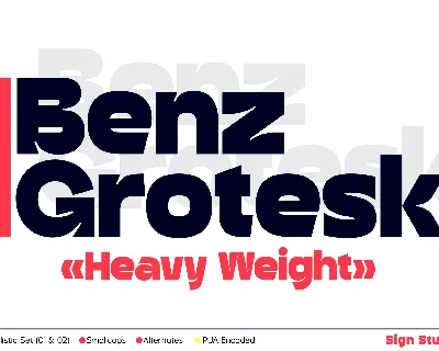 Benz Grotesk font