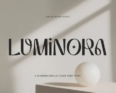 Luminora font