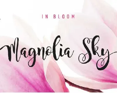 Magnolia Sky Free font