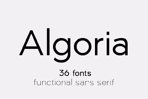 Algoria font