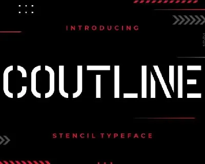 Coutline font