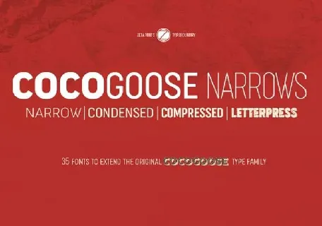 Cocogoose Narrows Family font