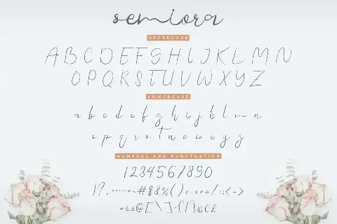 Semiora Demo font