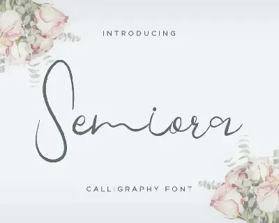 Semiora Demo font