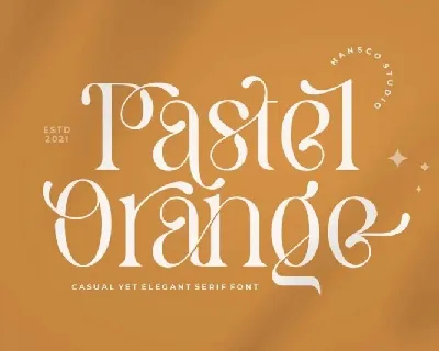 Pastel Orange font