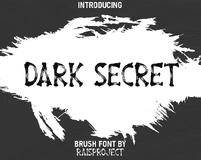 Dark Secret font
