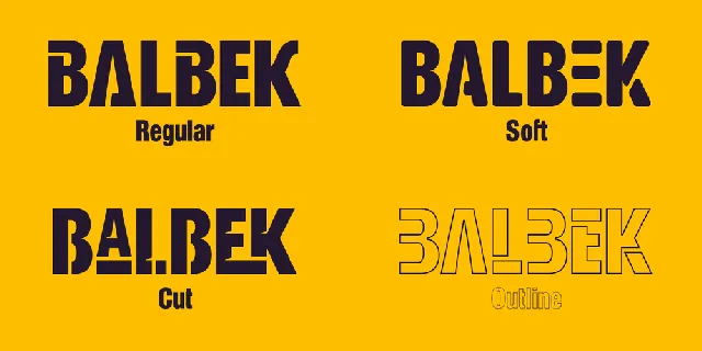 Balbek font