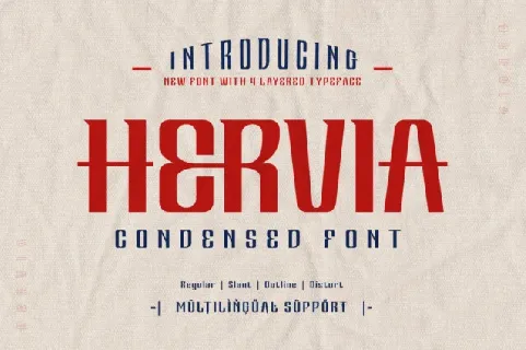 Hervia font