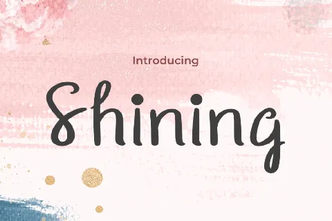 Shining font