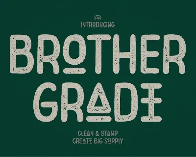 Brother Grade font