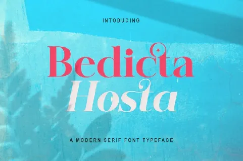 Bedicta Hosta font