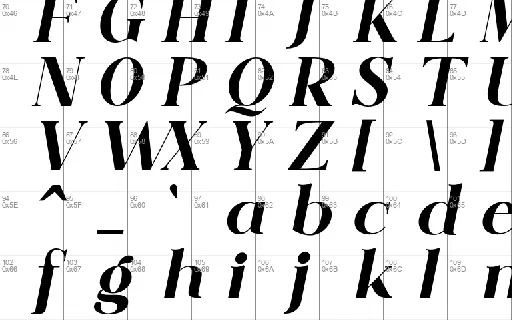 Bedicta Hosta font