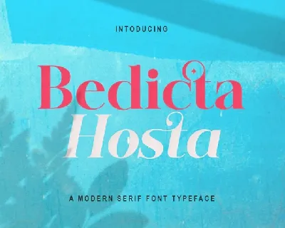 Bedicta Hosta font