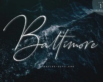 Baltimore Signature font