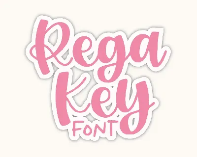 Rega Key font