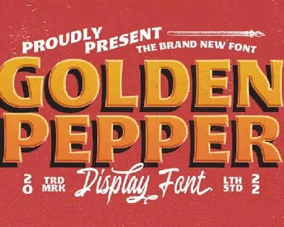 Golden Pepper font